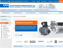 Tablet Screenshot of elektromotorenmarkt.de